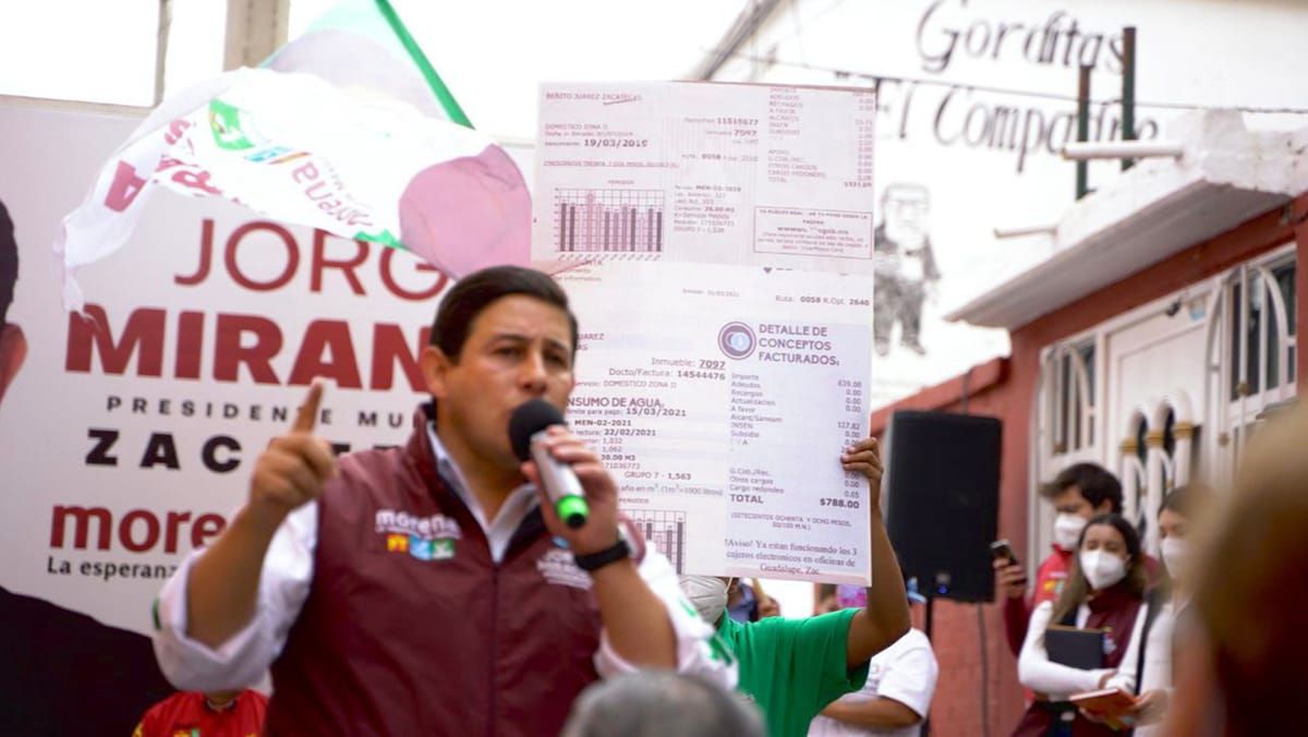 Zacatecas merece certeza en el tema del agua, asegura Jorge Miranda